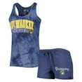 thumbnail image 1 of Women's Concepts Sport Navy Milwaukee Brewers Billboard Racerback Tank & Shorts Sleep Set, 1 of 5