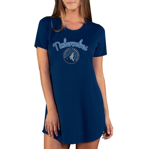 Women's Concepts Sport Navy Minnesota Timberwolves Marathon Knit Nightshirt