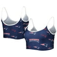thumbnail image 1 of Women's Concepts Sport  Navy New England Patriots Breakthrough Allover Knit Lounge Bralette, 1 of 3