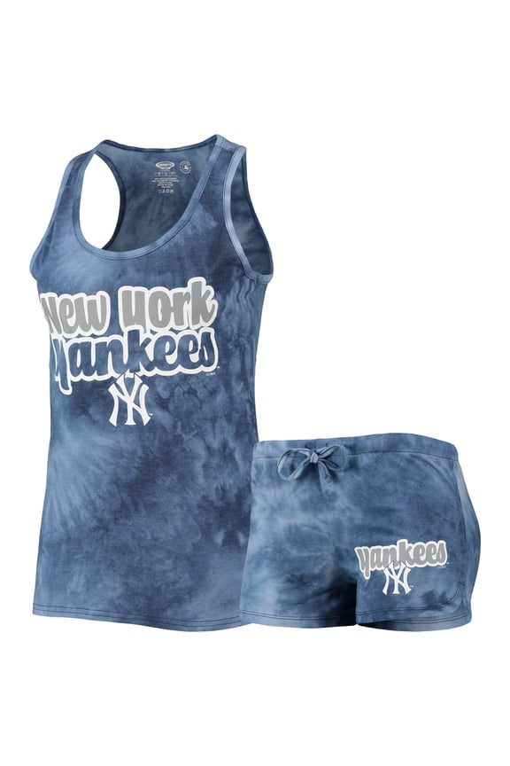 Women's Concepts Sport Navy New York Yankees Billboard Racerback Tank Top & Shorts Set