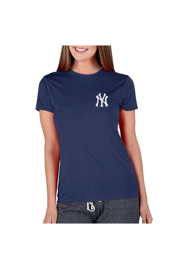 Women's Concepts Sport Navy New York Yankees Marathon Knit Top