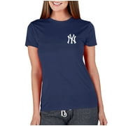 Womens Concepts Sport Navy New York Yankees Marathon Knit Top