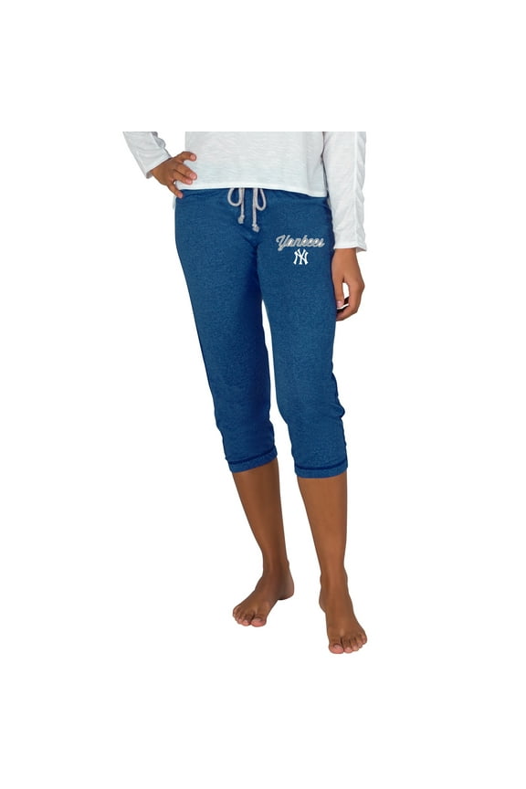 Women's Concepts Sport Navy New York Yankees Quest Knit Capri Pants