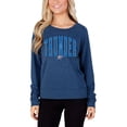 thumbnail image 1 of Women's Concepts Sport Navy Oklahoma City Thunder Mainstream Terry Long Sleeve Top, 1 of 1