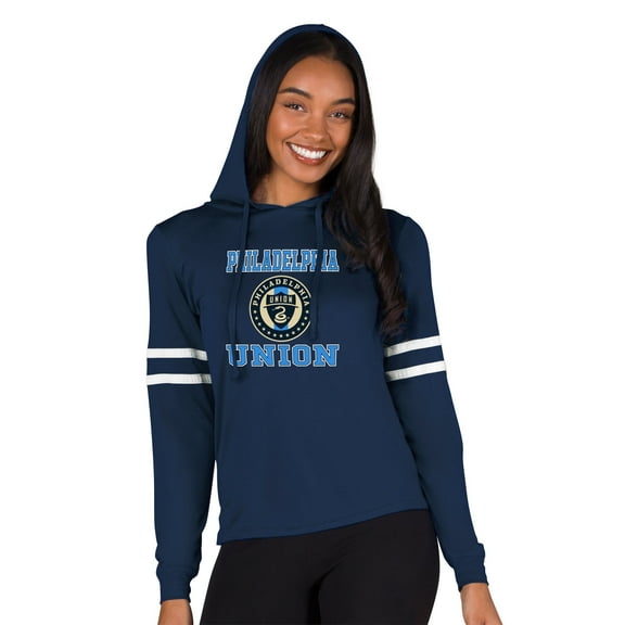 Women's Concepts Sport Navy Philadelphia Union Marathon-Hoodie Top