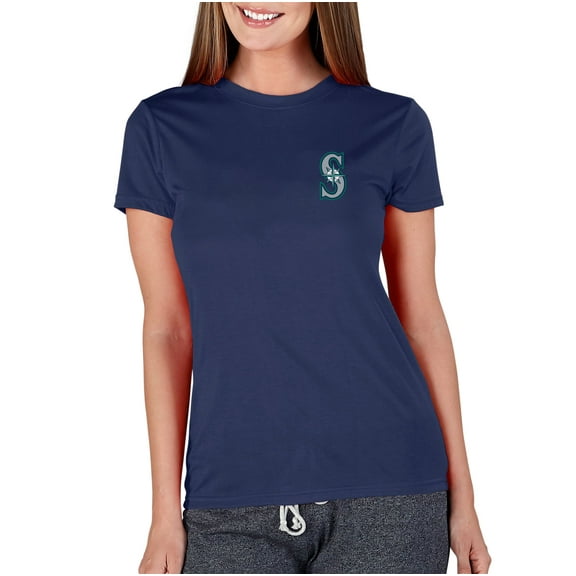 Women's Concepts Sport Navy Seattle Mariners Marathon Knit Top
