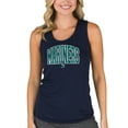 thumbnail image 1 of Women's Concepts Sport  Navy Seattle Mariners Marathon Racerback Tank Top, 1 of 1