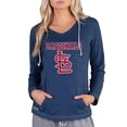 thumbnail image 1 of Women's Concepts Sport Navy St. Louis Cardinals Mainstream Terry Long Sleeve Hoodie Top, 1 of 1