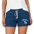 thumbnail image 1 of Women's Concepts Sport Navy Tampa Bay Rays Mainstream Terry Shorts, 1 of 1