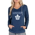 thumbnail image 1 of Women's Concepts Sport Navy Toronto Maple Leafs Mainstream Terry Tri-Blend Long Sleeve Hooded Top, 1 of 1