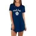 thumbnail image 1 of Women's Concepts Sport Navy Toronto Maple Leafs Marathon Knit Nightshirt, 1 of 1