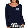 thumbnail image 1 of Women's Concepts Sport Navy USA Swimming Marathon Long Sleeve V-Neck Top, 1 of 1