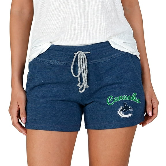 Women's Concepts Sport Navy Vancouver Canucks Mainstream Terry Shorts