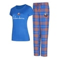thumbnail image 1 of Women's Concepts Sport New York Islanders Vector T-Shirt & Pants Sleep Set, 1 of 3