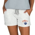 thumbnail image 1 of Women's Concepts Sport Oatmeal Edmonton Oilers Mainstream Terry Lounge Shorts, 1 of 1