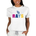 thumbnail image 1 of Women's Concepts Sport  Oatmeal Tampa Bay Rays Mainstream Terry Sweatshirt, 1 of 1