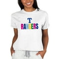 thumbnail image 1 of Women's Concepts Sport  Oatmeal Texas Rangers Mainstream Terry T-Shirt, 1 of 1