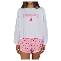 Women's Concepts Sport Pink Arizona Diamondbacks Lyric Knit Long Sleeve Top & Short Set