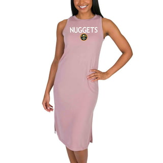 Women's Denver Nuggets Concepts Sport Navy Quest Raglan V-Neck T-Shirt