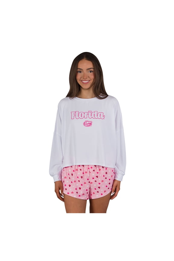 Women's Concepts Sport Florida Gators Lyric Knit Long Sleeve Top & Short Set