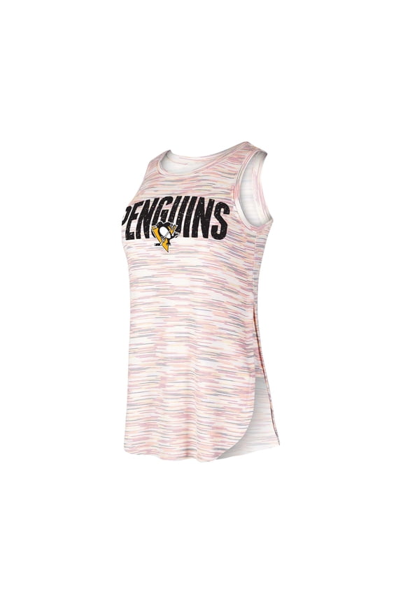 Women's Concepts Sport Pittsburgh Penguins Sunray Multicolor Tri-Blend Tank Top