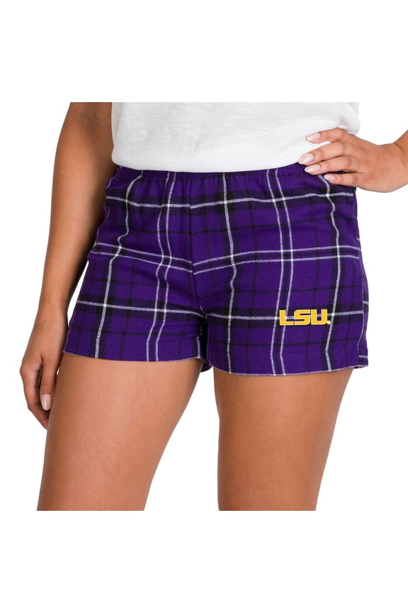Women's Concepts Sport Purple/Black LSU Tigers Ultimate Flannel Shorts