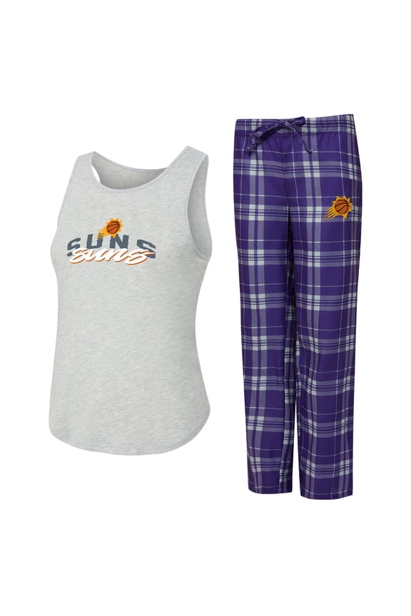 Women's Concepts Sport Purple/Heather Gray Phoenix Suns Regulate Tank & Pant Set