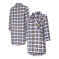 thumbnail image 1 of Women's Concepts Sport Purple Minnesota Vikings Sienna Plaid Full-Button Long Sleeve Nightshirt, 1 of 3