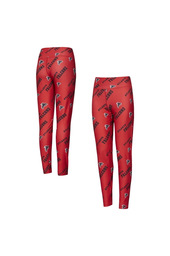 Women's Concepts Sport Red Atlanta Falcons Breakthrough Allover Print Knit Sleep Leggings