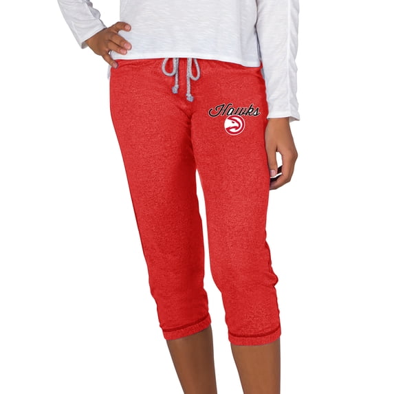 Women's Concepts Sport Red Atlanta Hawks Quest Knit Capri Pants