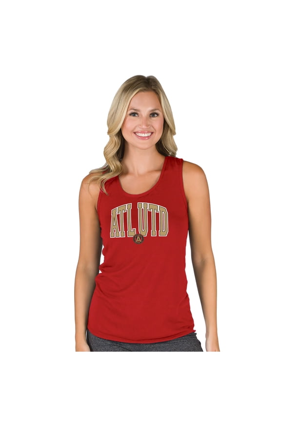 Women's Concepts Sport Red Atlanta United FC Marathon Racerback Scoop Neck Tank Top