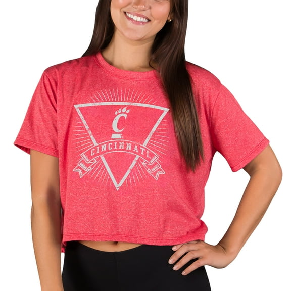Women's Concepts Sport Red Cincinnati Bearcats Quest Knit Crop Top