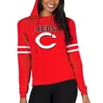 thumbnail image 1 of Women's Concepts Sport  Red Cincinnati Reds Marathon Lightweight Lounge Pullover Hoodie, 1 of 1
