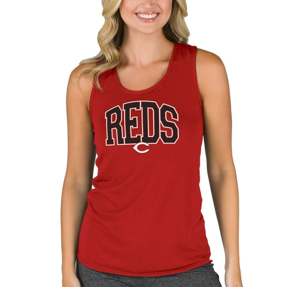 Women's Concepts Sport  Red Cincinnati Reds Marathon Racerback Tank Top