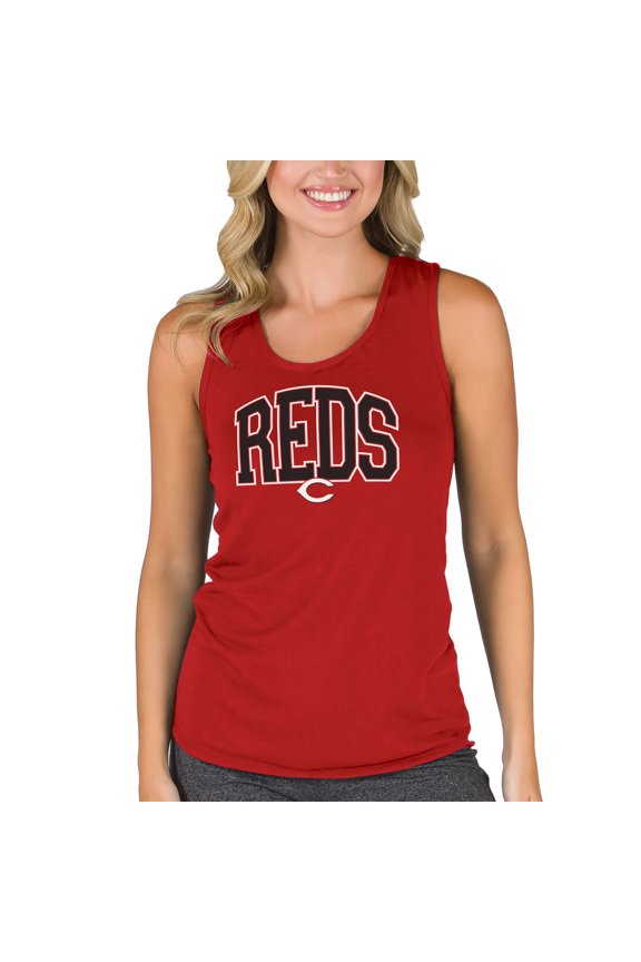 Women's Concepts Sport  Red Cincinnati Reds Marathon Racerback Tank Top