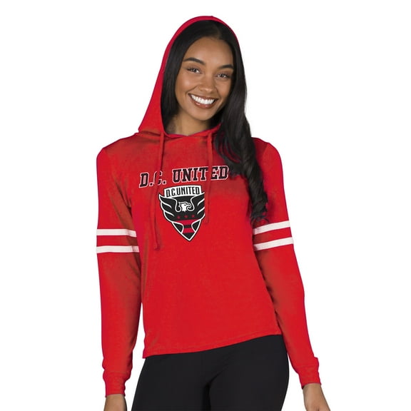 Women's Concepts Sport Red D.C. United Marathon-Hoodie Top