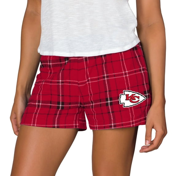 Women's Concepts Sport Red/Gold Kansas City Chiefs Ultimate Flannel Shorts