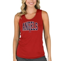 Women's Concepts Sport  Red Los Angeles Angels Marathon Racerback Tank Top
