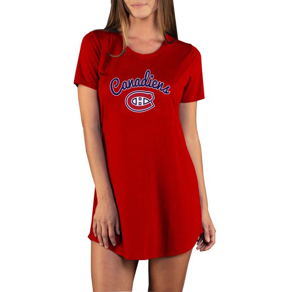 Women's Concepts Sport Red Montreal Canadiens Marathon Knit Nightshirt