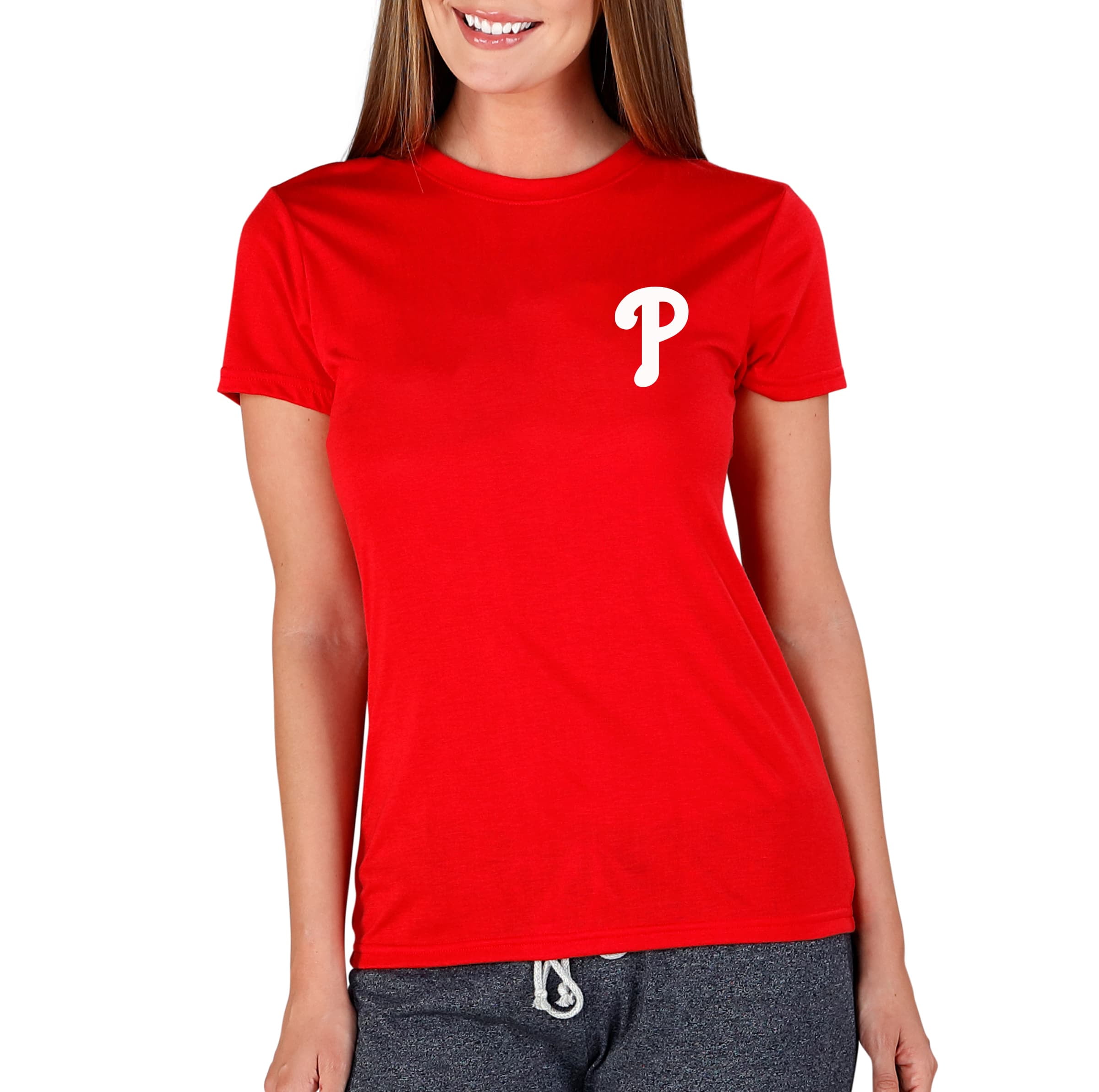 Women's Concepts Sport Red Philadelphia Phillies Marathon Knit T-Shirt 