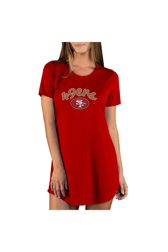 Women's Concepts Sport Red San Francisco 49ers Marathon Knit Nightshirt