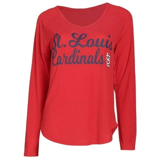 47 Women's St. Louis Cardinals Cream Retro Daze 3/4 Raglan Long Sleeve  T-Shirt