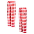 thumbnail image 1 of Women's Concepts Sport Red Tampa Bay Buccaneers Ashford Plaid Knit Pants, 1 of 3