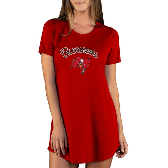 Women's Concepts Sport Red Tampa Bay Buccaneers Marathon Knit Nightshirt