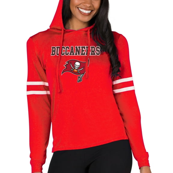 Women's Concepts Sport  Red Tampa Bay Buccaneers Marathon Lightweight Lounge Pullover Hoodie
