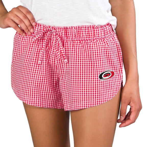 Women's Concepts Sport Red/White Carolina Hurricanes Tradition Woven Shorts