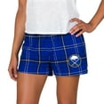 thumbnail image 1 of Women's Concepts Sport Royal/Black Buffalo Sabres Ultimate Flannel Shorts, 1 of 1