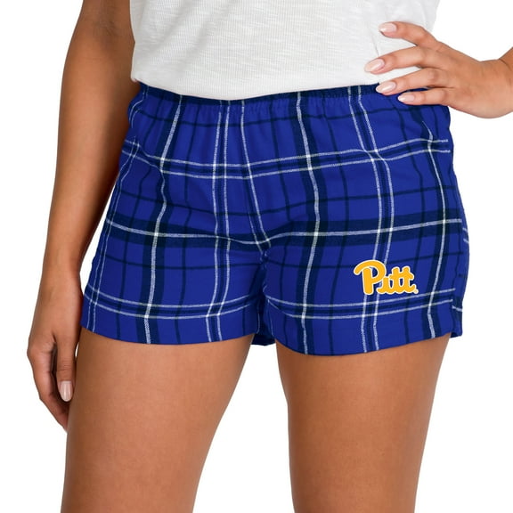 Women's Concepts Sport Royal/Black Pitt Panthers Ultimate Flannel Shorts