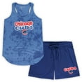 thumbnail image 1 of Women's Concepts Sport Royal Chicago Cubs Plus Size Cloud Tank Top & Shorts Sleep Set, 1 of 3