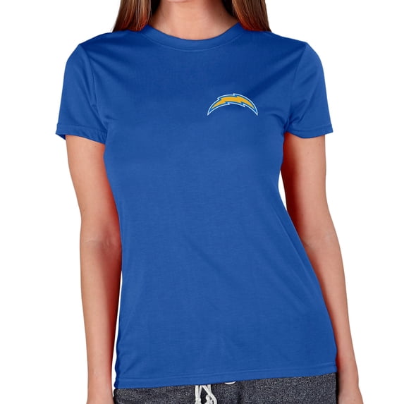 Women's Concepts Sport Royal Los Angeles Chargers Marathon Knit Lounge T-Shirt